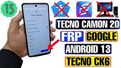 tecno ck6 frp cm2|Bypass Google Verification on TECNO Camon 20 .